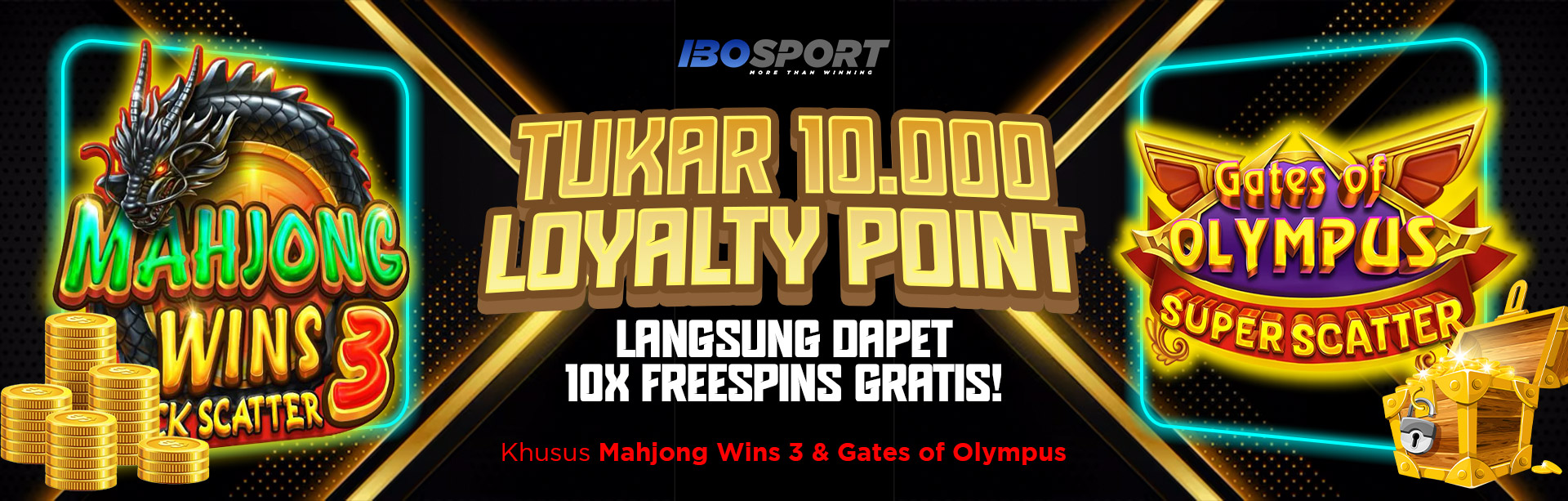 Tukar 10.000 LP dapat 10x Freespins
